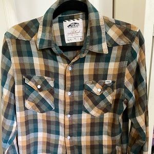 Vans Plaid longsleeve (size small)